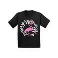 thumbnail image 1 of Awkward Styles Flamingo Crown Youth Shirt Cute Summer Shirt for Kids Pink Flamingo T Shirt for Boys Pink Flamingo Shirts for Girls Nifty Flamingo T-Shirt for Children Summer Gifts for Little One, 1 of 4