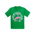 thumbnail image 1 of Awkward Styles Flamingo Crown Youth Shirt Cute Summer Shirt for Kids Pink Flamingo T Shirt for Boys Pink Flamingo Shirts for Girls Nifty Flamingo T-Shirt for Children Summer Gifts for Little One, 1 of 4