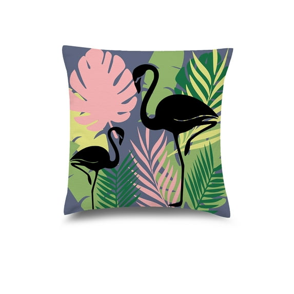 Awkward Styles Flamingo Decorative Pillow Covers Black Birds Throw Cushion Case