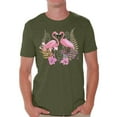 thumbnail image 1 of Awkward Styles Flamingo Love T Shirt for Men Summer Mens Shirts Pink Flamingo Clothes for Men Flamingo T-Shirt Beach Tshirt Pink Flamingo Gifts Flamingo Shirts Summer Clothing Collection for Men, 1 of 4