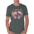 thumbnail image 1 of Awkward Styles Flamingo Love T Shirt for Men Summer Mens Shirts Pink Flamingo Clothes for Men Flamingo T-Shirt Beach Tshirt Pink Flamingo Gifts Flamingo Shirts Summer Clothing Collection for Men, 1 of 4
