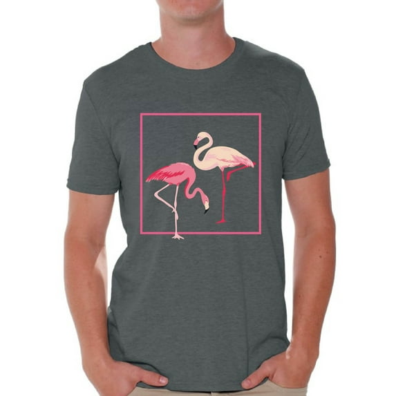 Awkward Styles Flamingo Love Tshirt for Men Vintage Flamingo Shirt Flamingo Summer T Shirt Flamingo Gifts for Him Flamingo Lovers Beach Party Outfit Retro Flamingo T-Shirt Pink Flamingo Tee