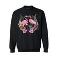 thumbnail image 1 of Awkward Styles Flamingo Love Unisex Sweatshirt Pink Flamingo Sweatshirt for Him Flamingo Collection Pink Flamingo Crewneck for Her for Women Summer Sweater for Men Pink Flamingo Pink Flamingo Outfit, 1 of 5