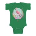 thumbnail image 1 of Awkward Styles Flamingo and Orchids Baby Bodysuit Short Sleeve Pink Flamingo Romper for Boys Summer One Piece for Girls Flamingo Romper for Children Flamingo Gifts for Little One Summer Clothing, 1 of 4