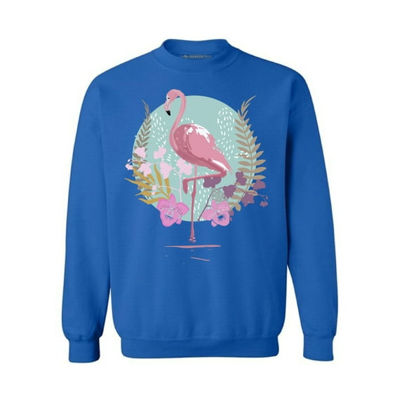Awkward Styles Flamingo and Orchids Sweatshirt Pink Flamingo Sweatshirt for Him Flamingo Collection Pink Flamingo Sweatshirt for Her for Women Summer Sweater for Men Pink Flamingo Pink Flamingo Outfit