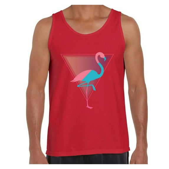 Awkward Styles Flamingo Party Tank Top for Men Pink Flamingo Tank Fitness Muscle Shirts for Men Summer Workout Clothes Funny Flamingo Tank Beach Tank Top Retro Flamingo Tank Vintage Flamingo Gifts