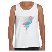 Awkward Styles Flamingo Party Tank Top for Men Pink Flamingo Tank Fitness Muscle Shirts for Men Summer Workout Clothes Funny Flamingo Tank Beach Tank Top Retro Flamingo Tank Vintage Flamingo Gifts