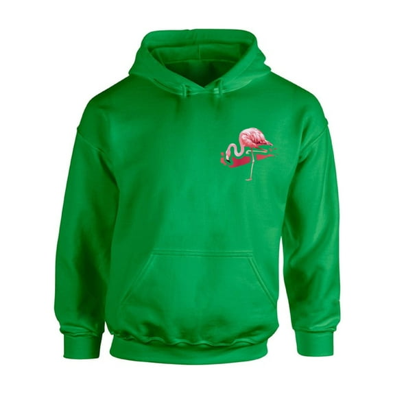 Awkward Styles Flamingo Pocket Hooded Sweatshirt Flamingo Hoodie for Men and Women Summer Party Gifts Pink Flamingo Hoodie Sweater Beach Sweater Unisex Flamingo Pach Sweatshirt for Men and Women