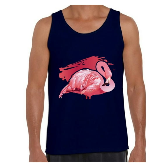 Awkward Styles Flamingo Tank Top for Men Flamingo Muscle Tank Pink Flamingo Shirt Men's Flamingo Love Tank Flamingo Party Gifts Summer Tanks for Men Flamingo Themed Party Beach Party Outfit