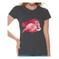 thumbnail image 1 of Awkward Styles Flamingo Tshirt for Women Flamingo Shirts Pink Flamingo Shirt Women's Flamingo Love Shirt Flamingo Party Gifts Summer Shirts for Women Flamingo Themed Party Beach Party Outfit, 1 of 4