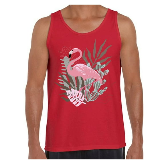 Awkward Styles Floral Flamingo Shirts Beach Collection for Men Pink Flamingo Tank Top for Men Beach Shirts Summer Clothes for Men Flamingo Tank Top Pink Flamingo Tshirt for Men Pink Flamingo Gifts