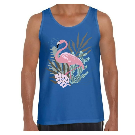 Awkward Styles Floral Flamingo Shirts Beach Collection for Men Pink Flamingo Tank Top for Men Beach Shirts Summer Clothes for Men Flamingo Tank Top Pink Flamingo Tshirt for Men Pink Flamingo Gifts