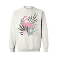 thumbnail image 1 of Awkward Styles Floral Flamingo Unisex Crewneck Pink Flamingo Crewneck for Him Flamingo Collection Pink Flamingo Crewneck for Women Summer Sweater for Men Pink Flamingo Pink Flamingo Outfit, 1 of 5