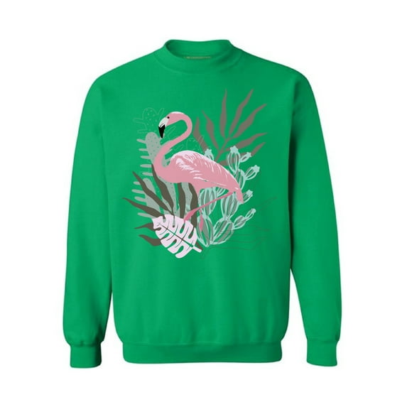 Awkward Styles Floral Flamingo Unisex Crewneck Pink Flamingo Crewneck for Him Flamingo Collection Pink Flamingo Crewneck for Women Summer Sweater for Men Pink Flamingo Pink Flamingo Outfit