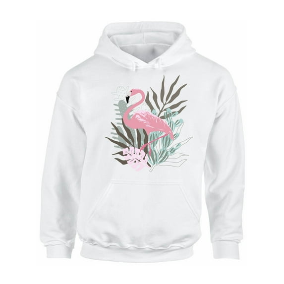 Awkward Styles Floral Flamingo Unisex Hoodie Pink Flamingo Hoodie for Him Flamingo Clothes Summer Hoodie for Women Flamingo Sweater for Men Gifts for Her Pink Flamingo Outfit for Men and Women