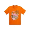 thumbnail image 1 of Awkward Styles Floral Flamingo Youth Shirt Cute Summer Shirt for Kids Pink Flamingo T Shirt for Boys Pink Flamingo Shirts for Girls Flamingo T-Shirt for Children Summer Gifts for Little One, 1 of 4