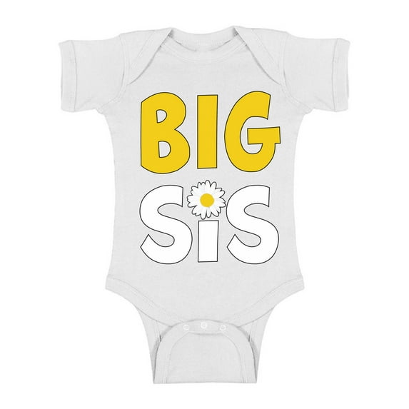 Awkward Styles Flower Baby Bodysuit Short Sleeve Floral Romper for Sister One Piece Sister One Piece Top Birthday Gifts for Baby Girls Bodysuit for Little One Cute Baby Clothing for Girls Kids Gifts