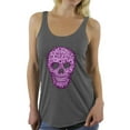 thumbnail image 1 of Awkward Styles Flower Skull Racerback Tank Top Floral Sugar Skull Tank for Women Halloween Outfit Dia de los Muertos Gifts Sugar Skull Racerback Tank for Women Sugar Skull Tank Top for Women, 1 of 4