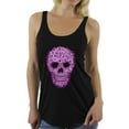 thumbnail image 1 of Awkward Styles Flower Skull Racerback Tank Top Floral Sugar Skull Tank for Women Halloween Outfit Dia de los Muertos Gifts Sugar Skull Racerback Tank for Women Sugar Skull Tank Top for Women, 1 of 4