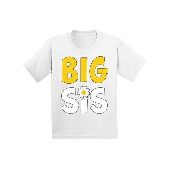 Awkward Styles Flower T Shirts for Girls Big Sister Youth Shirt for Girls Floral Clothing Big Sister Collection Funny Gifts for Girls I'm Big Sister Shirt Sis Tshirt for Kids Birthday Gifts for Sister