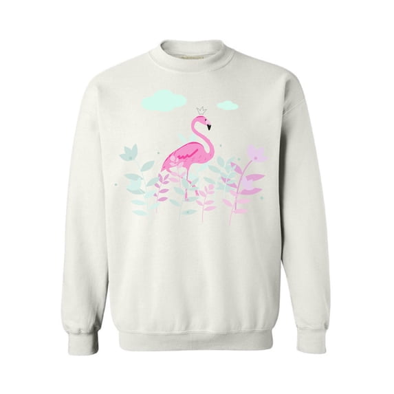 Awkward Styles Foliage Flamingo Sweatshirt Pink Flamingo Sweatshirt for Him Flamingo Collection Pink Flamingo Crewneck for Her for Women Summer Sweater for Men Pink Flamingo Pink Flamingo Outfit