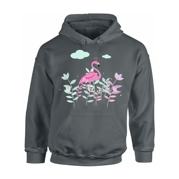 Awkward Styles Foliage Flamingo Unisex Hoodie Pink Flamingo Hoodie for Him Flamingo Clothes Summer Hoodie for Women Funny Flamingo Sweater for Men Gifts for Her Pink Flamingo Outfit for Men and Women