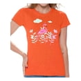 thumbnail image 1 of Awkward Styles Foliage Flamingo Womens T-Shirt Pink Flamingo Tshirt for Women Summer Gifts for Girlfriend Pink Flamingo Shirts Flamingo Clothing Collection for Women Summer T Shirt for Her Cute Shirt, 1 of 4
