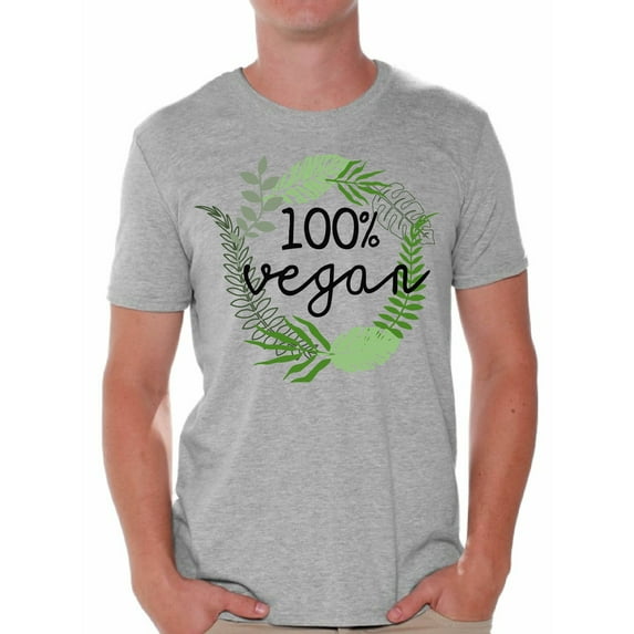 Awkward Styles Foliage T-Shirts for Men Vegetarian Mens T Shirts Clothes for Men Original Men's Shirts Vegan Men's Fashion Vegetarian Gifts Vegan Friendly Clothing Collection Hey Vegetarians