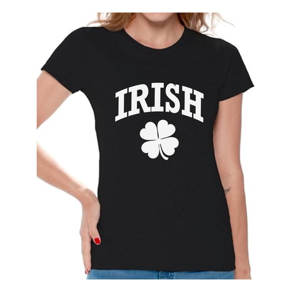 Awkward Styles Four Leaf Clover St Patrick's Day Shirt Womens St Patrick's Day Shirts Irish Shirts for Women Luck Shirts for Irish Girls Irish Roots Irish Heritage St Patricks Gifts for Her