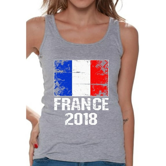Awkward Styles France 2018 Tank Top for Women French Football Tank French Flag