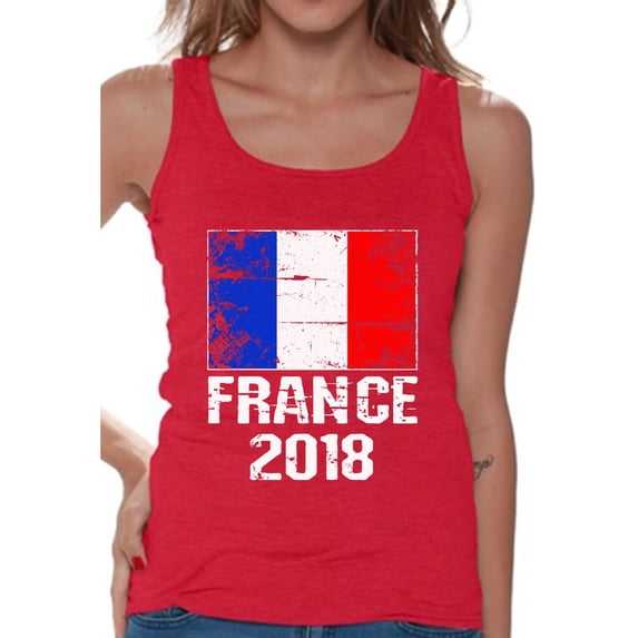 Awkward Styles France 2018 Tank Top for Women French Football Tank French Flag