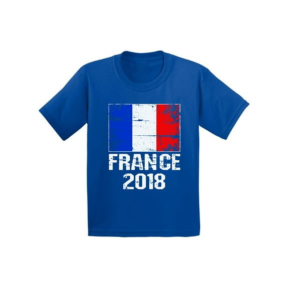 Awkward Styles France 2018 Youth Shirt French Flag Gift France Soccer Kids Shirt