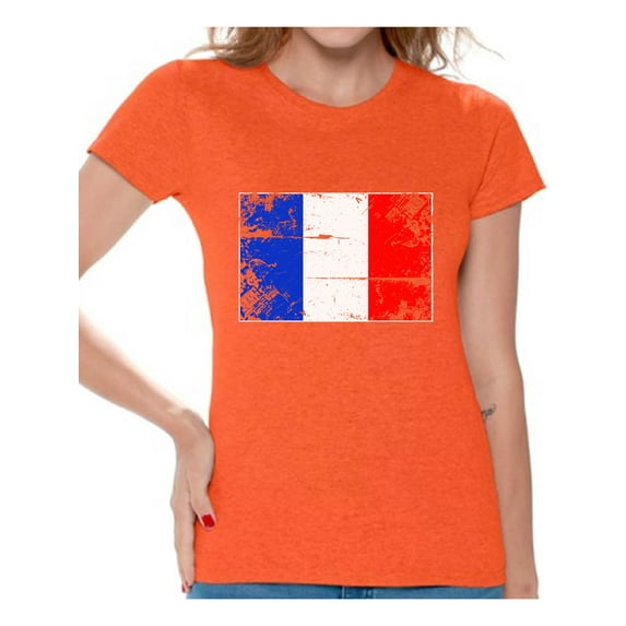 Awkward Styles France Flag Shirt for Women French Soccer 2018 Tshirt Gifts from France Flag of France French Women France Shirts for Women France 2018 Tshirt French Gifts for Her French Flag Shirt