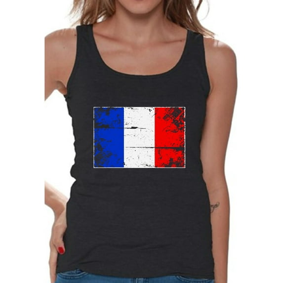 Awkward Styles France Flag Tank Top for Women French Tanks French Women Gifts from France Flag of France France Sleeveless Shirt French Tshirt French Flag Gift France Tank Top France Soccer Tank