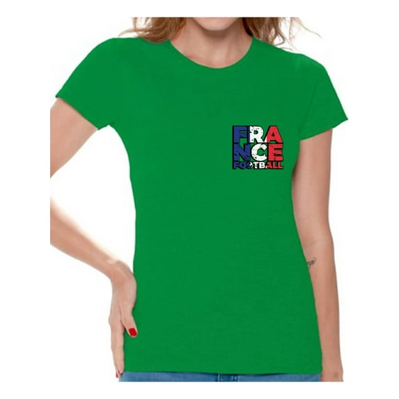 Awkward Styles France Football Shirt for Women French Soccer Tshirt France Shirts for Women France 2018 Tshirt French Soccer 2018 France Gifts Gifts from France French Flag Tshirt