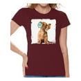 thumbnail image 1 of Awkward Styles Funny Animal T Shirt Dog Shirt Women T Shirt Dog Blowing Gum T Shirt Animal Clothes Animal Lovers Gifts for Her Dog Clothing Puppy T-Shirt for Woman Funny Dog Shirt Gifts for Her, 1 of 4