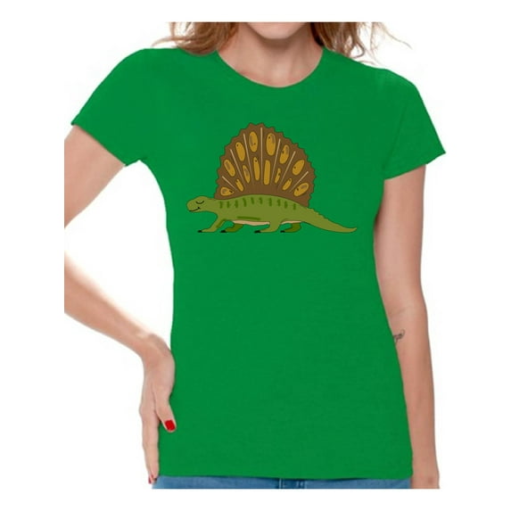 Awkward Styles Funny Dinosaur Tshirt Dimetrodon Shirts for Women Dimetrodon T Shirt Spirit Animal Shirts for Women Dimetrodon Outfit Gifts for Her Dinosaur Themed Party Dinosaur Gifts for Women