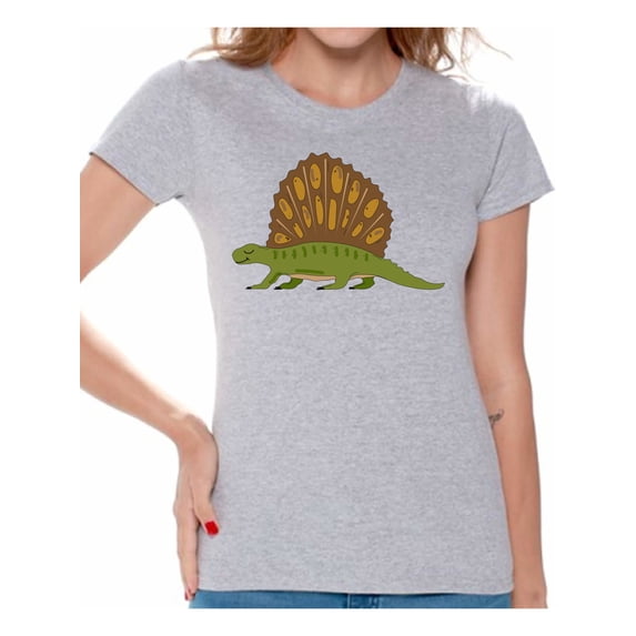 Awkward Styles Funny Dinosaur Tshirt Dimetrodon Shirts for Women Dimetrodon T Shirt Spirit Animal Shirts for Women Dimetrodon Outfit Gifts for Her Dinosaur Themed Party Dinosaur Gifts for Women