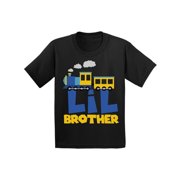 Awkward Styles Funny Train Toddler Shirt Train T Shirts for Grandson Clothing Bro Tshirt for Kids Birthday Gifts for Brother Brother Collection Toddlers Shirts Gifts for Boys I'm Lil Brother Shirt