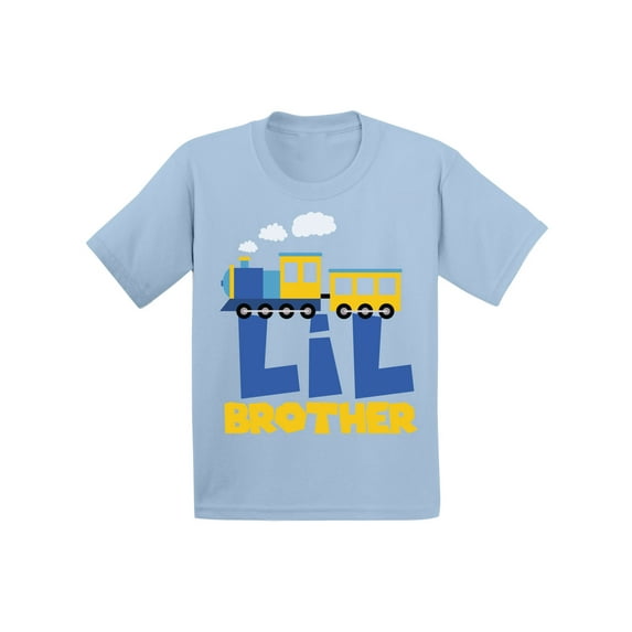 Awkward Styles Funny Train Toddler Shirt Train T Shirts for Grandson Clothing Bro Tshirt for Kids Birthday Gifts for Brother Brother Collection Toddlers Shirts Gifts for Boys I'm Lil Brother Shirt