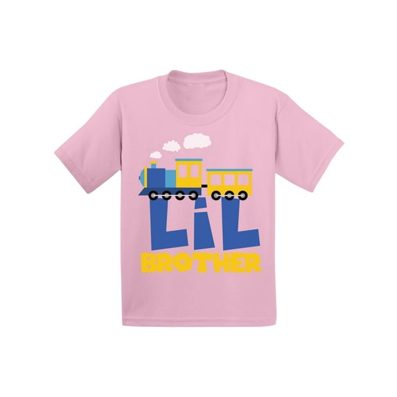 Awkward Styles Funny Train Toddler Shirt Train T Shirts for Grandson Clothing Bro Tshirt for Kids Birthday Gifts for Brother Brother Collection Toddlers Shirts Gifts for Boys I'm Lil Brother Shirt