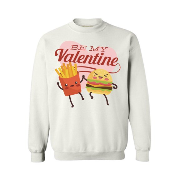 Awkward Styles Funny Valentine's Day Crewneck Top Be My Valentine Sweatshirts Love Gifts