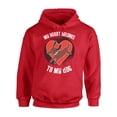 thumbnail image 1 of Awkward Styles Funny Valentine's Day Hoodie for Singles Dog Lover Hooded Sweatshirt Puppy Print, 1 of 5