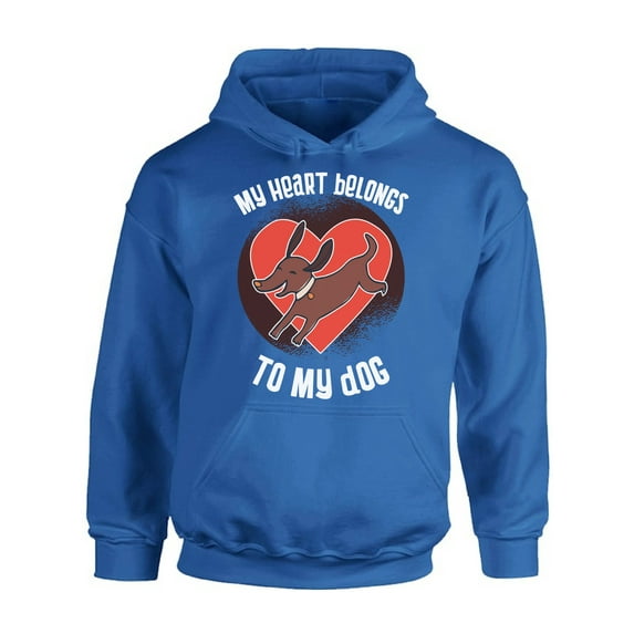 Awkward Styles Funny Valentine's Day Hoodie for Singles Dog Lover Hooded Sweatshirt Puppy Print
