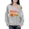 thumbnail image 1 of Awkward Styles Funny Valentine's Day Sweatshirt Be My Valentine Off Shoulder Tops for Women Love Gifts, 1 of 4
