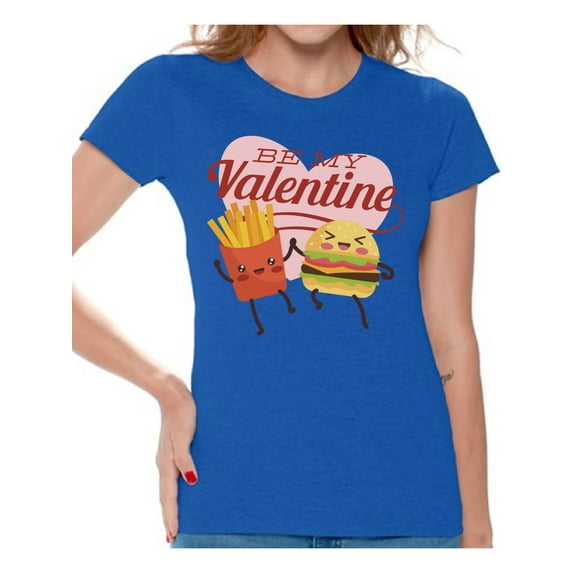 Awkward Styles Funny Valentine's Day T-Shirt Be My Valentine T Shirts for Women Love Gifts