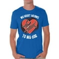 thumbnail image 1 of Awkward Styles Funny Valentine's Day T-Shirt for Singles Dog Lover T Shirts for Men Puppy Print, 1 of 4
