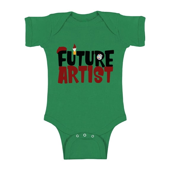 Awkward Styles Future Artist Bodysuit Short Sleeve for Newborn Baby Gifts for 1 Year Old Cute Arttist One Piece Top for Baby Boy Cute Arttist One Piece Top for Baby Girl Art Lover Gifts Paintbrush