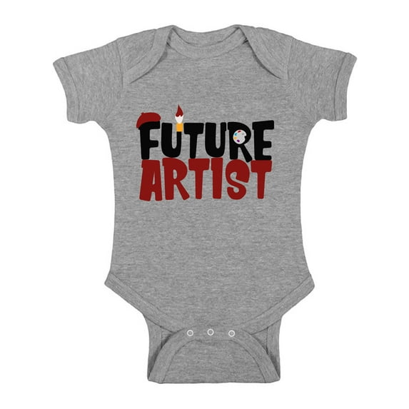 Awkward Styles Future Artist Bodysuit Short Sleeve for Newborn Baby Gifts for 1 Year Old Cute Arttist One Piece Top for Baby Boy Cute Arttist One Piece Top for Baby Girl Art Lover Gifts Paintbrush