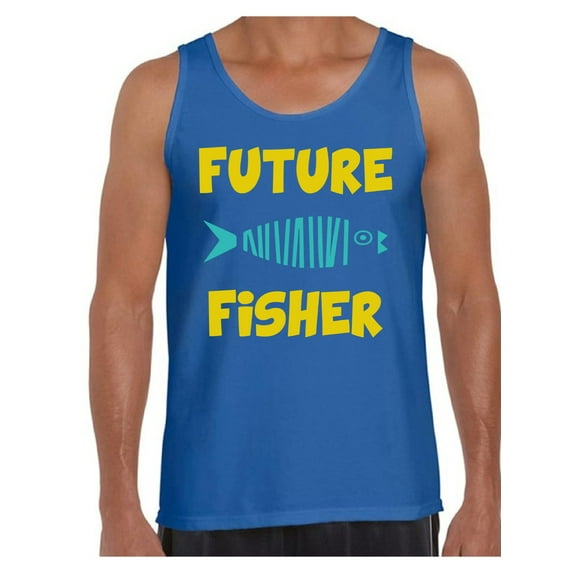 Awkward Styles Future Fisher Tanks Future Fisher Men's Tank Top Fishing T-Shirt for Him Fisher Tank Top for Boyfriend Fishing Lovers Gifts Fisher Tank Top for Dad Future Fisher Shirt for Men